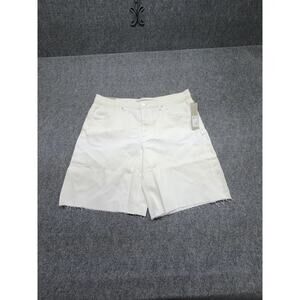 Hudson Jeans London Low-Rise Women’s Size 32 White Long Short Cut Off MSRP $165